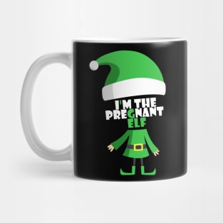 I'm The Pregnant Elf Family Funny Christmas Gift Mug